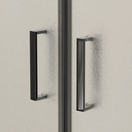 Душевой уголок RGW CL-56B рифленое/черный, Цвет стекла: рифленое, Цвет профиля: Черный, Выбрать размер: 900x900, изображение 27