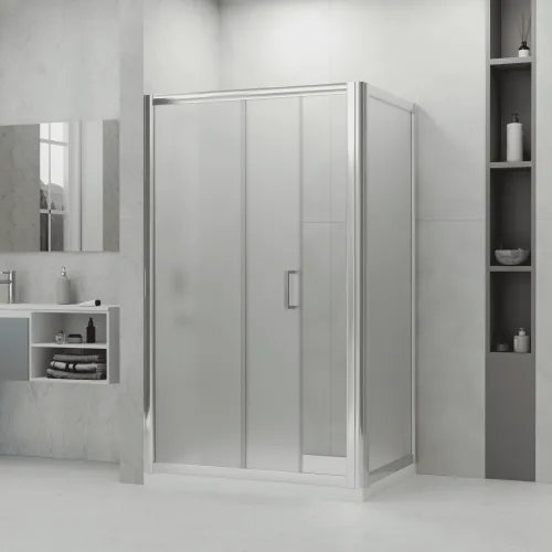 Душевой уголок RGW PA-045 матовое/хром, Цвет стекла: матовое, Цвет профиля: Хром, Выбрать размер: 100х80, изображение 16