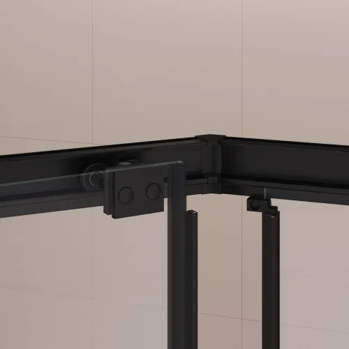 Душевой уголок RGW PA-86B, Цвет стекла: прозрачное, Цвет профиля (вариация): Черный, Выбрать размер: 900x900, изображение 28