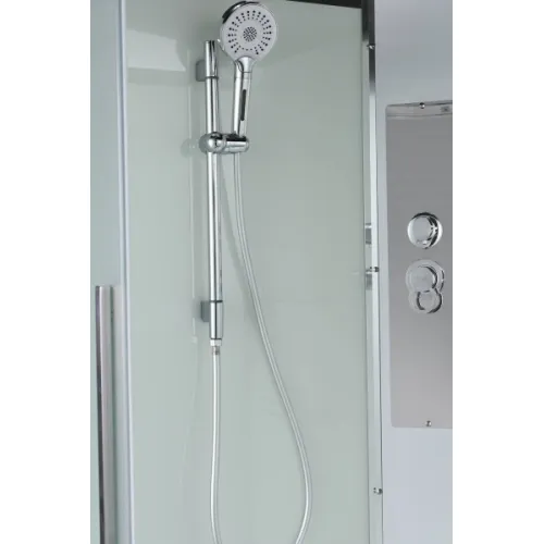 Душевая кабина AvaCan EM2080/2090/2010/2011T прозрачное стекло , низкий поддон, Цвет стекла: прозрачное, Цвет профиля: Хром, Выбрать размер: 80х80, Внешний вид: без гидромассажа, Наличие крыши: есть, изображение 86