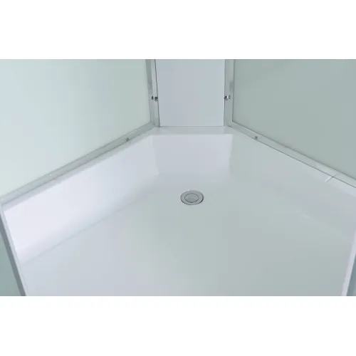 Душевая кабина AvaCan EM3080/3090/3010 матовое стекло, средний поддон, Цвет стекла: матовое, Цвет профиля: Хром, Выбрать размер: 80х80, Внешний вид: без гидромассажа, Наличие крыши: есть, изображение 16