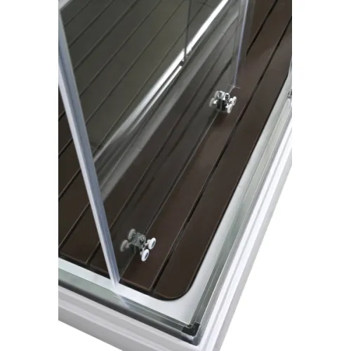 Душевая кабина AvaCan K2810 прозрачное/низкий, Цвет профиля: Хром, Выбрать размер: 100х80, Внешний вид: без гидромассажа, Наличие крыши: есть, изображение 9