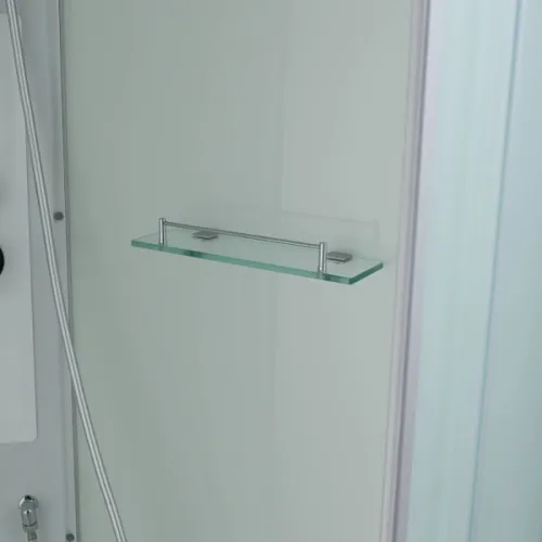 Душевая кабина AvaCan CK2810/2911/2912, Цвет стекла: матовое, Цвет профиля: Хром, Тип поддона : Низкий, Выбрать размер: 100х80, Внешний вид: без гидромассажа, Наличие крыши: есть, изображение 20