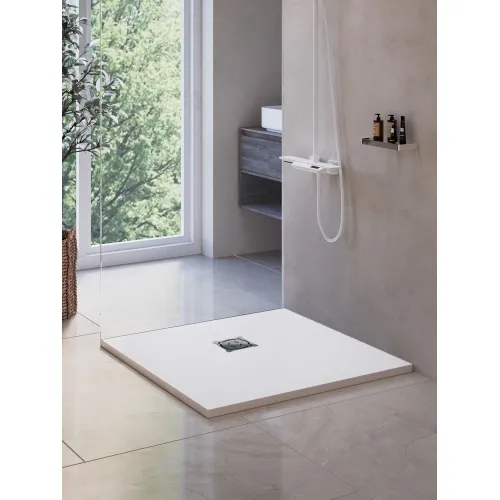 Душевой поддон квадратный RGW ST-W Белый, Выбрать цвет: Белый, Выбрать размер: 800x800, изображение 4