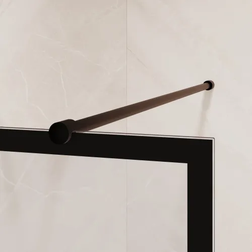 Душевая перегородка RGW WA-017B, Цвет стекла: прозрачное, Цвет профиля (вариация): Черный, Выбрать размер: 120, изображение 3