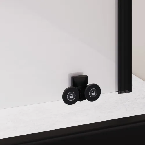 Душевая дверь RGW PA-016B, Цвет стекла: матовое, Цвет профиля (вариация): Черный, Выбрать размер: 120, изображение 9