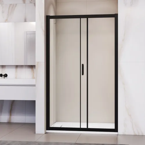 Душевая дверь RGW PA-016B, Цвет стекла: прозрачное, Цвет профиля (вариация): Черный, Выбрать размер: 120, изображение 3
