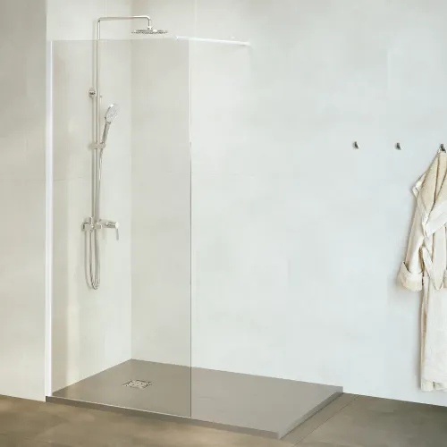 Душевая перегородка RGW WA-010W, Цвет стекла: прозрачное, Цвет профиля (вариация): Белый, Выбрать размер: 90, изображение 2