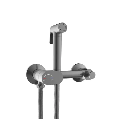 Гигиенический душ с поворотным управлением RGW SP-216Gr, Выбрать цвет: Оружейная сталь, изображение 7