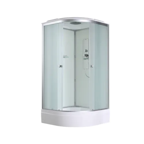 Душевая кабина AvaCan D3080/3090/3010 матовое стекло , средний поддон, Цвет профиля: Хром, Выбрать размер: 80х80, Внешний вид: без гидромассажа, Наличие крыши: есть, изображение 81