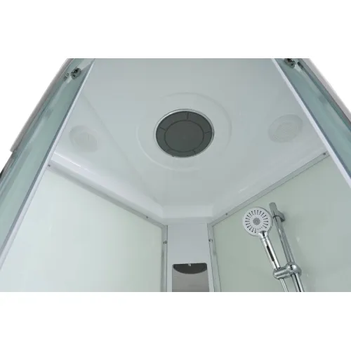 Душевая кабина AvaCan EM3080/3090/3010 матовое стекло, средний поддон, Цвет стекла: матовое, Цвет профиля: Хром, Выбрать размер: 80х80, Внешний вид: без гидромассажа, Наличие крыши: есть, изображение 17