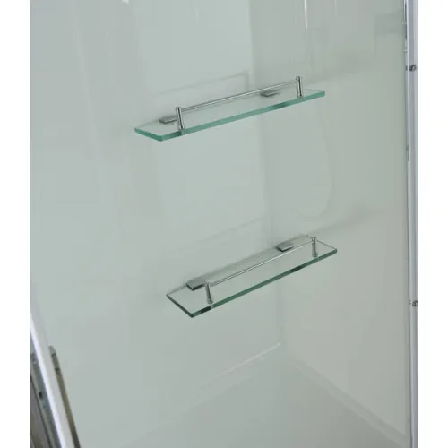 Душевая кабина AvaCan K2810 прозрачное/низкий, Цвет профиля: Хром, Выбрать размер: 100х80, Внешний вид: без гидромассажа, Наличие крыши: есть, изображение 10