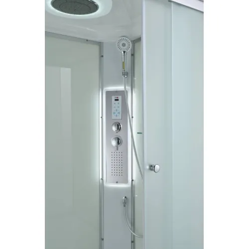 Душевая кабина AvaCan C5012 L/R высокий поддон, Цвет стекла: матовое, Цвет профиля: Хром, Тип поддона : Высокий, Выбрать размер: 120х80, Внешний вид: Гидромассаж + электрика, Наличие крыши: есть, Ориентация: левая, изображение 46