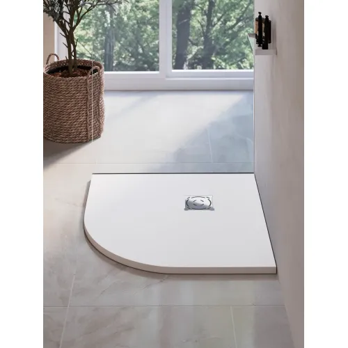 Душевой поддон полукруглый RGW ST/R-W Белый, Выбрать цвет: Белый, Выбрать размер: 900х900, изображение 11