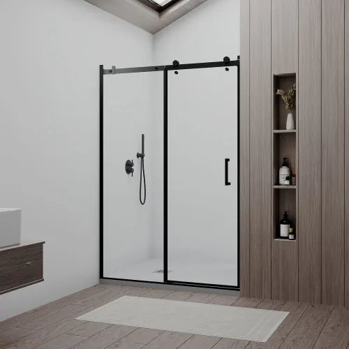 Душевая дверь RGW TO-14B, Цвет стекла: прозрачное, Цвет профиля (вариация): Черный, Выбрать размер: 170, изображение 2