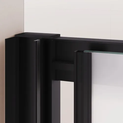 Душевая дверь RGW PA-016B, Цвет стекла: матовое, Цвет профиля (вариация): Черный, Выбрать размер: 120, изображение 8