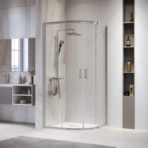 Душевой уголок RGW PA-52 хром, Цвет стекла: прозрачное, Цвет профиля (вариация): Хром, Выбрать размер: 100x100, изображение 8