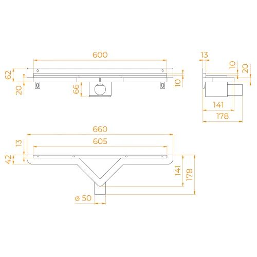 Душевой трап RGW SDR-60  хром, изображение 80