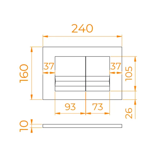 Кнопка слива RGW SWH-05B, Выбрать цвет: Чёрный, изображение 7