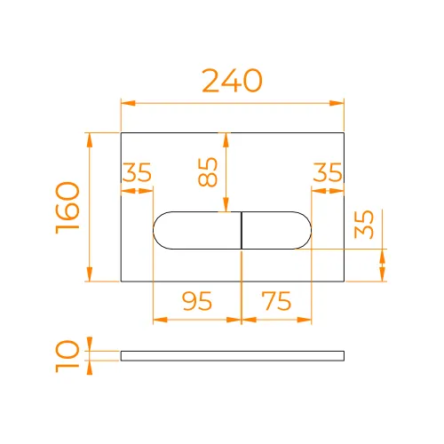 Кнопка слива RGW SWH-06W, изображение 7
