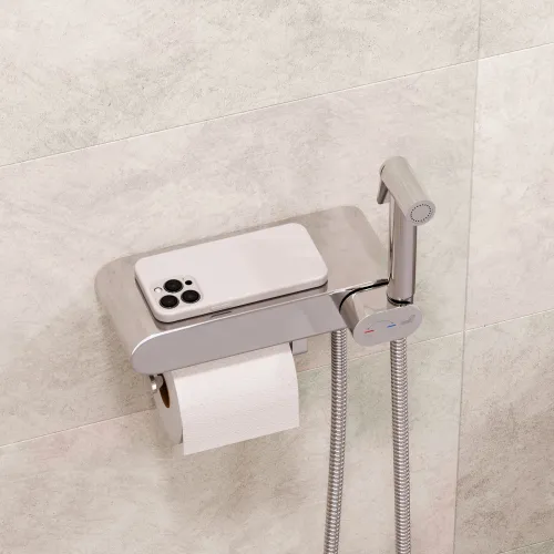 Гигиенический душ со смесителем RGW SP-222, Выбрать цвет: Хром, изображение 39