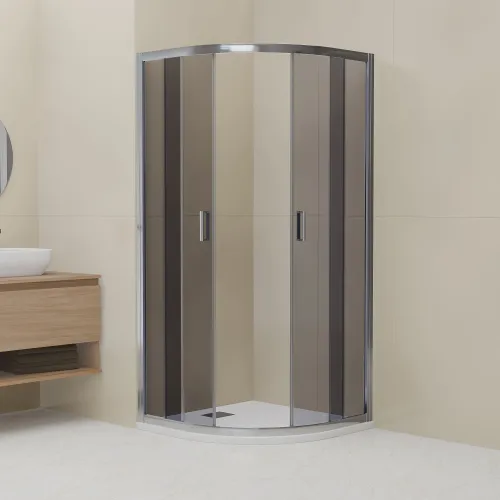 Душевой уголок RGW CL-56 тонированное/хром, Цвет стекла: тонированное, Цвет профиля: Хром, Выбрать размер: 900x900, изображение 13