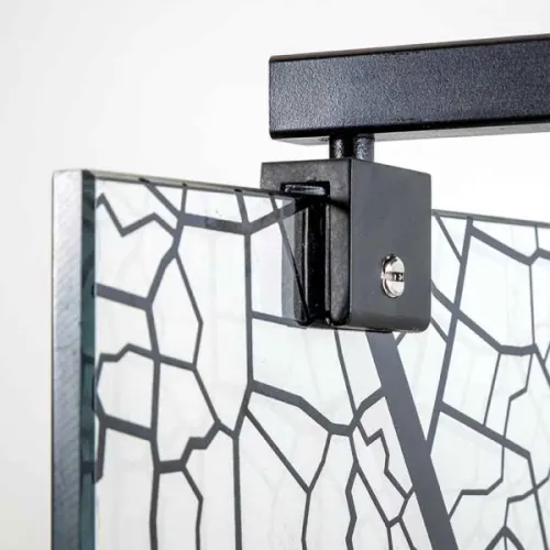 Душевая перегородка AvaCan MB100/110/120 MT, Цвет стекла: матовое с рисунком, Цвет профиля: Черный, Выбрать размер: 110, изображение 53