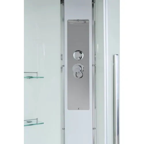 Душевая кабина AvaCan EM3080/3090/3010 матовое стекло, средний поддон, Цвет стекла: матовое, Цвет профиля: Хром, Выбрать размер: 80х80, Внешний вид: без гидромассажа, Наличие крыши: есть, изображение 11