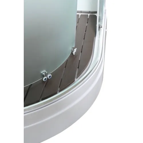 Душевая кабина AvaCan ЕМ2011new  матовое/низкий, Цвет стекла: матовое, Цвет профиля: Хром, Тип поддона : Низкий, Выбрать размер: 110х110, Внешний вид: без гидромассажа, Наличие крыши: есть, изображение 11