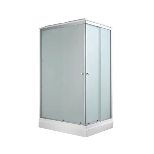 Душевая кабина AvaCan CK2810/2911/2912, Цвет стекла: матовое, Цвет профиля: Хром, Тип поддона : Низкий, Выбрать размер: 100х80, Внешний вид: без гидромассажа, Наличие крыши: есть, изображение 4