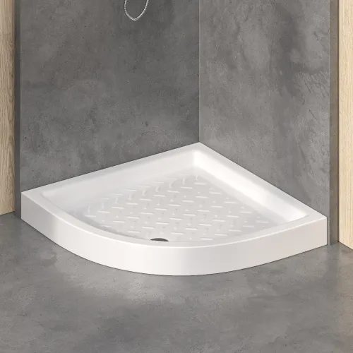 Душевой поддон полукруглый керамический RGW CR/R, Выбрать размер: 800x800, изображение 63