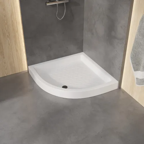 Душевой поддон полукруглый керамический RGW CR/R, Выбрать размер: 800x800, изображение 72