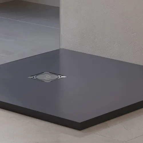 Душевой поддон квадратный RGW ST-G Графит, Выбрать цвет: Графит, Выбрать размер: 1000x1000, изображение 13