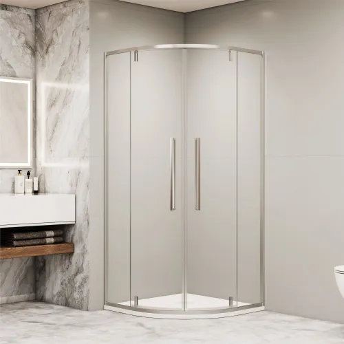 Душевой уголок RGW SV-53 прозрачное/хром, Цвет стекла: прозрачное, Цвет профиля: Хром, Выбрать размер: 1000x1000, изображение 2