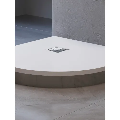 Душевой поддон полукруглый RGW ST/R-W Белый, Выбрать цвет: Белый, Выбрать размер: 900х900, изображение 10