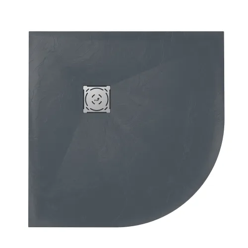 Душевой поддон полукруглый RGW ST/R-G Графит, Выбрать цвет: Графит, Выбрать размер: 1000х1000, изображение 15