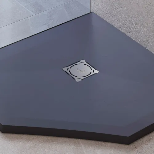 Душевой поддон трапеция RGW ST/T-G Графит, Выбрать цвет: Графит, Выбрать размер: 900x900, изображение 42