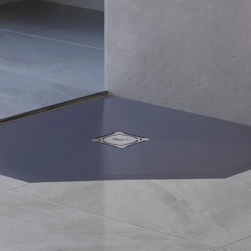 Душевой поддон трапеция RGW ST/T-G Графит, Выбрать цвет: Графит, Выбрать размер: 900x900, изображение 73