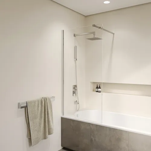 Шторка на ванну RGW SC-052, Цвет стекла: прозрачное, Цвет профиля: Хром, Выбрать размер: 60, изображение 18