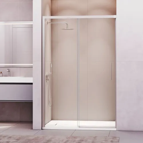 Душевая дверь RGW LE-12, Цвет стекла: прозрачное, Цвет профиля (вариация): Хром, Выбрать размер: 100, изображение 12