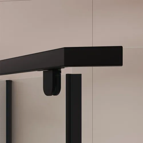 Душевой уголок RGW PA-83-B прозрачное/черный, Цвет стекла: прозрачное, Цвет профиля: Черный, Выбрать размер: 1000x1000, изображение 49