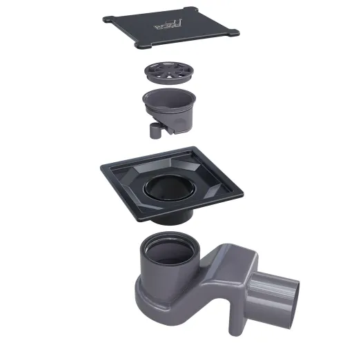 Душевой трап RGW SDR-13B черный, Выбрать размер: 110x110, изображение 36