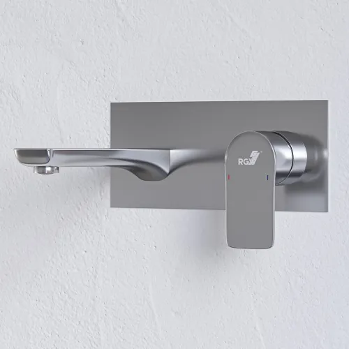 Смеситель встраиваемый с изливом RGW SP-46, Цвет профиля (вариация): Хром, изображение 71