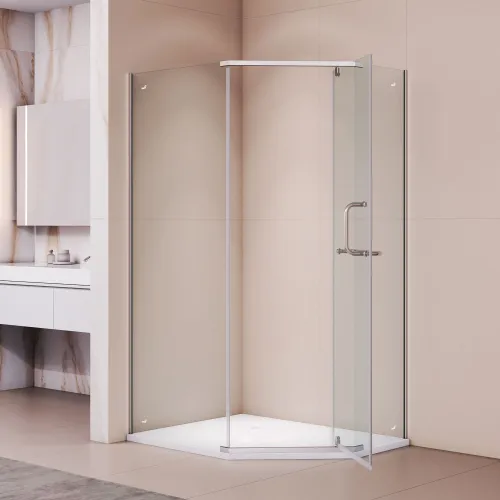 Душевой уголок RGW PA-091, Цвет стекла: прозрачное, Цвет профиля (вариация): Хром, Выбрать размер: 100х80, изображение 10