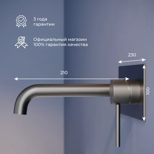 Смеситель с изливом встраиваемый RGW SP-45-11B, изображение 52