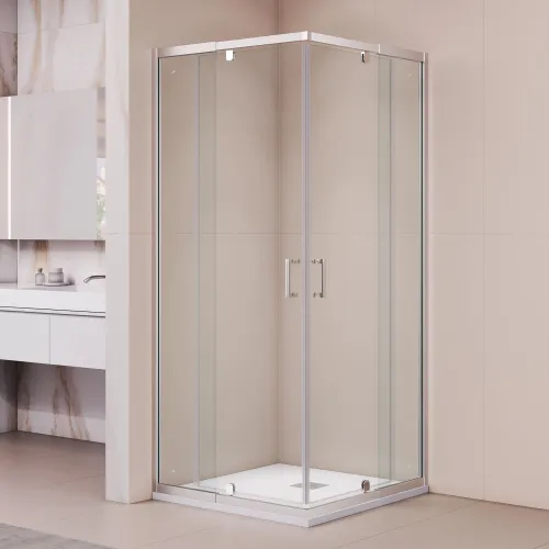 Душевой уголок RGW PA-038, Цвет стекла: прозрачное, Цвет профиля (вариация): Хром, Выбрать размер: 90*90, изображение 11