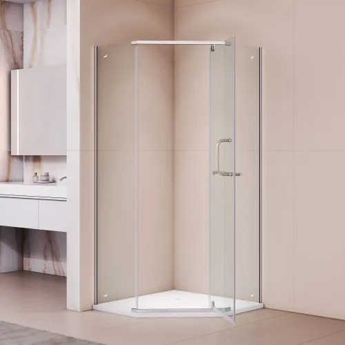 Душевой уголок RGW PA-081, Цвет стекла: прозрачное, Цвет профиля (вариация): Хром, Выбрать размер: 120х120, изображение 11