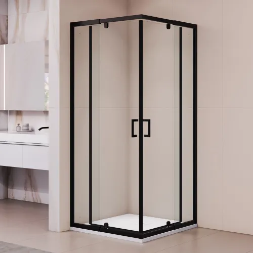 Душевой уголок RGW PA-038B, Цвет стекла: прозрачное, Цвет профиля (вариация): Черный, Выбрать размер: 90*90, изображение 11