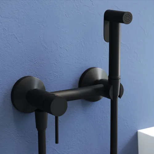 Гигиенический душ со смесителем RGW SP-215B, Выбрать цвет: Черный, изображение 19