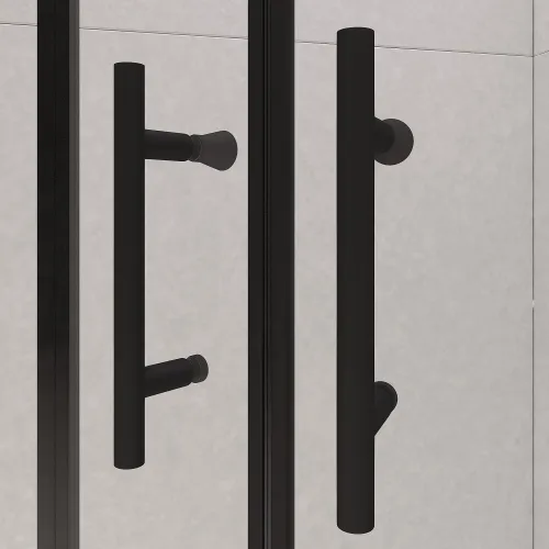 Душевой уголок RGW PA-51B, Цвет стекла: прозрачное, Цвет профиля (вариация): Черный, Выбрать размер: 100x100, изображение 30